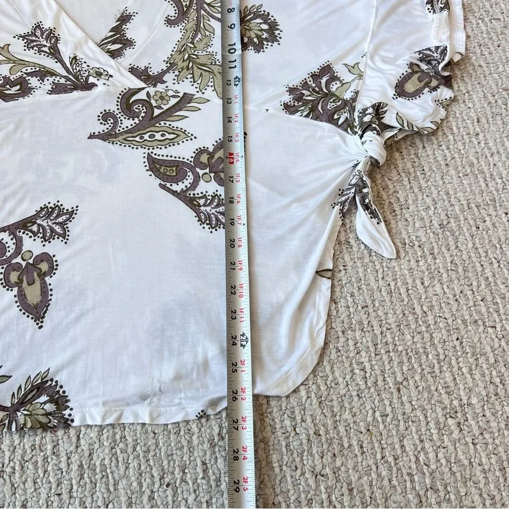 Free People Maui Wowie Printed Floral Blouse
